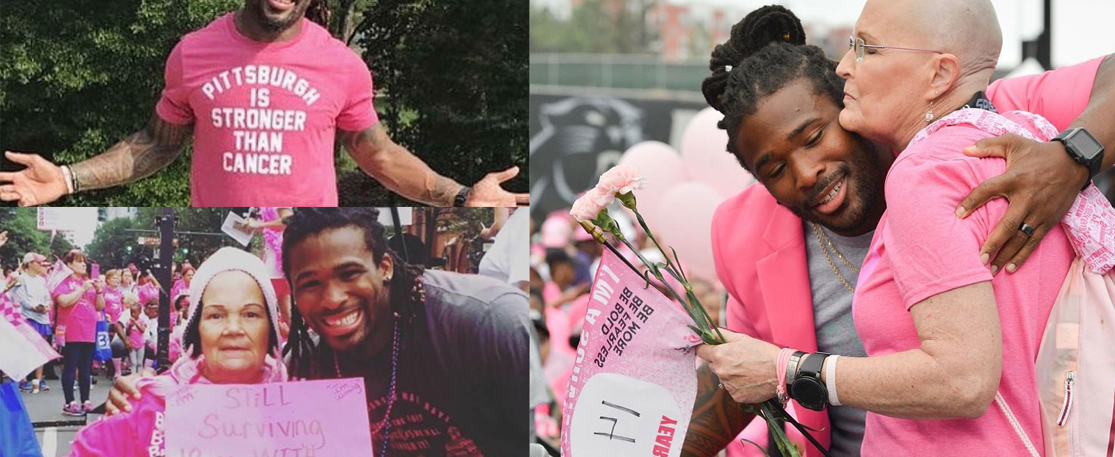 Steelers wear pregame shirts in support of cancer survivors